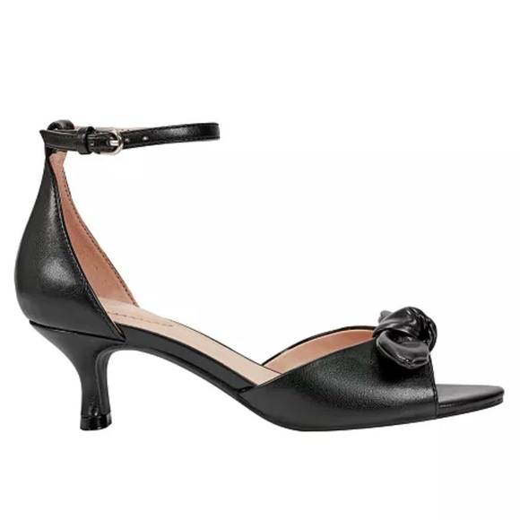 Bandolino Shoes - NEW Bandolino Bow Kitten Heel Sandal Sz 9.5 M